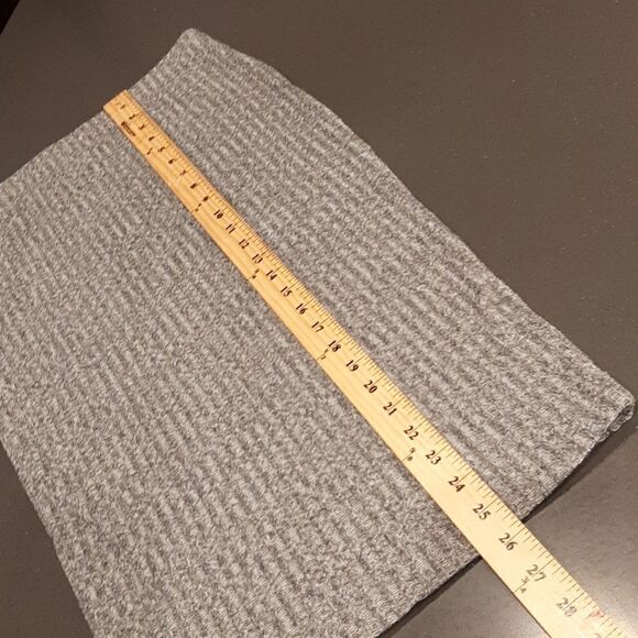 Gray Two Piece Sweater Pencil Skirt Set - Picture 7 of 12